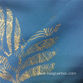 Breathable Gold Foil Printed 100% Polyester Chiffon Cloth